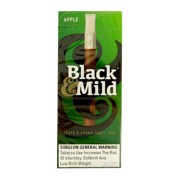 Black &amp; Mild Green Apple 5 pack