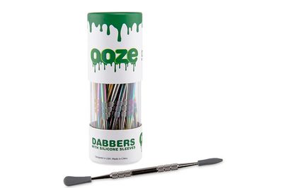 Ooze Dabbers Stainless Steel Silicone-Tipped Dab Tool | 4.75" | Assorted Colors