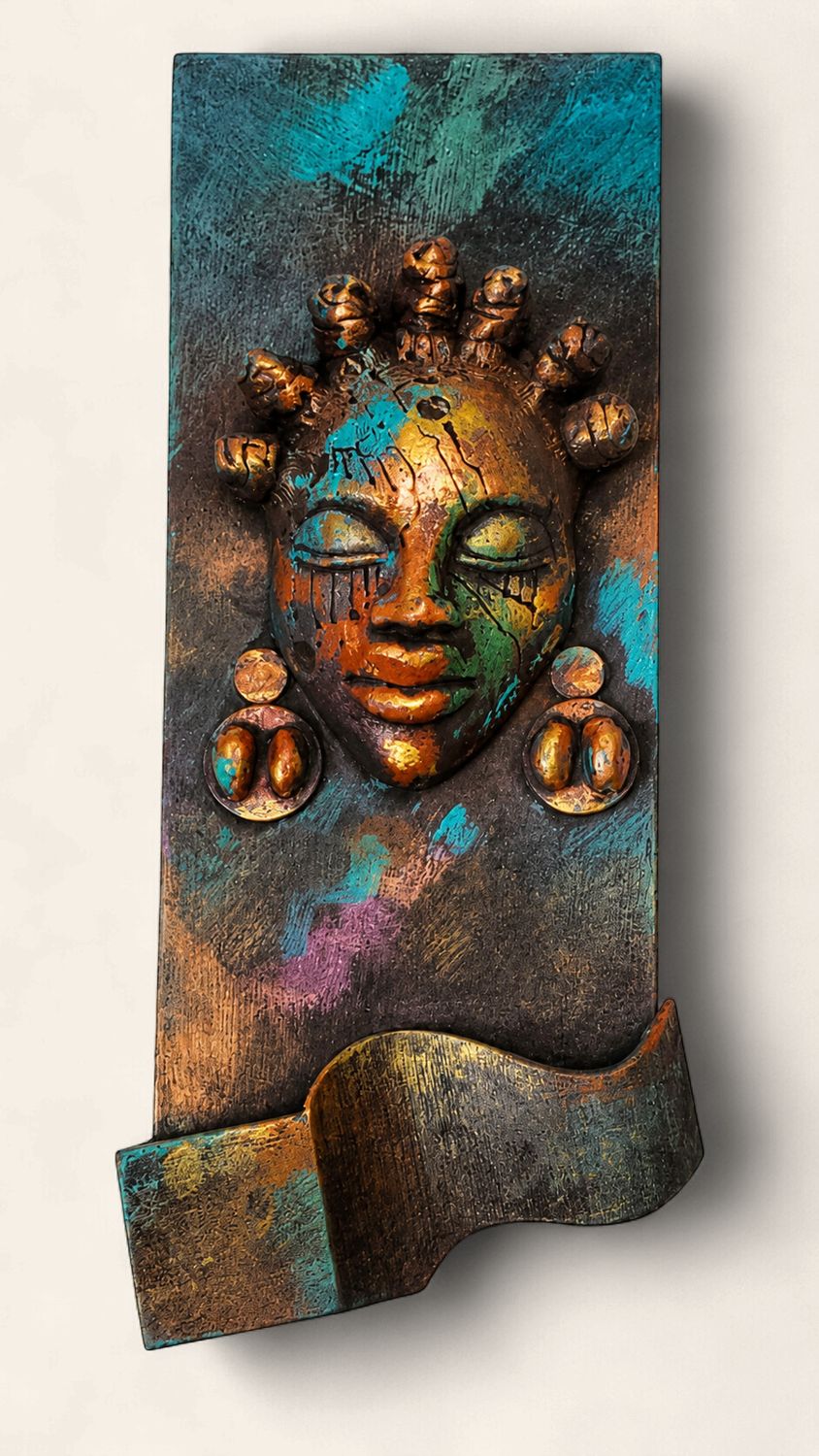 Handcrafted African-Inspired Wooden Wall Art