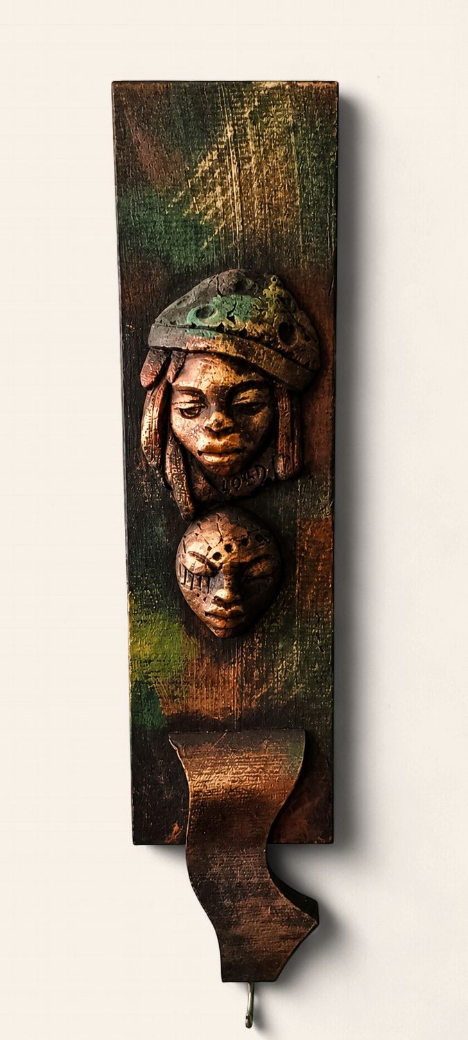 Handcrafted African-Inspired Wooden Wall Art