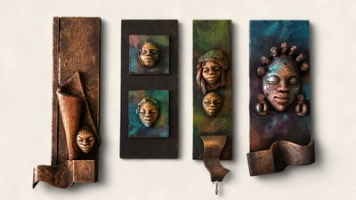 Handcrafted African-Inspired Wooden Wall Art