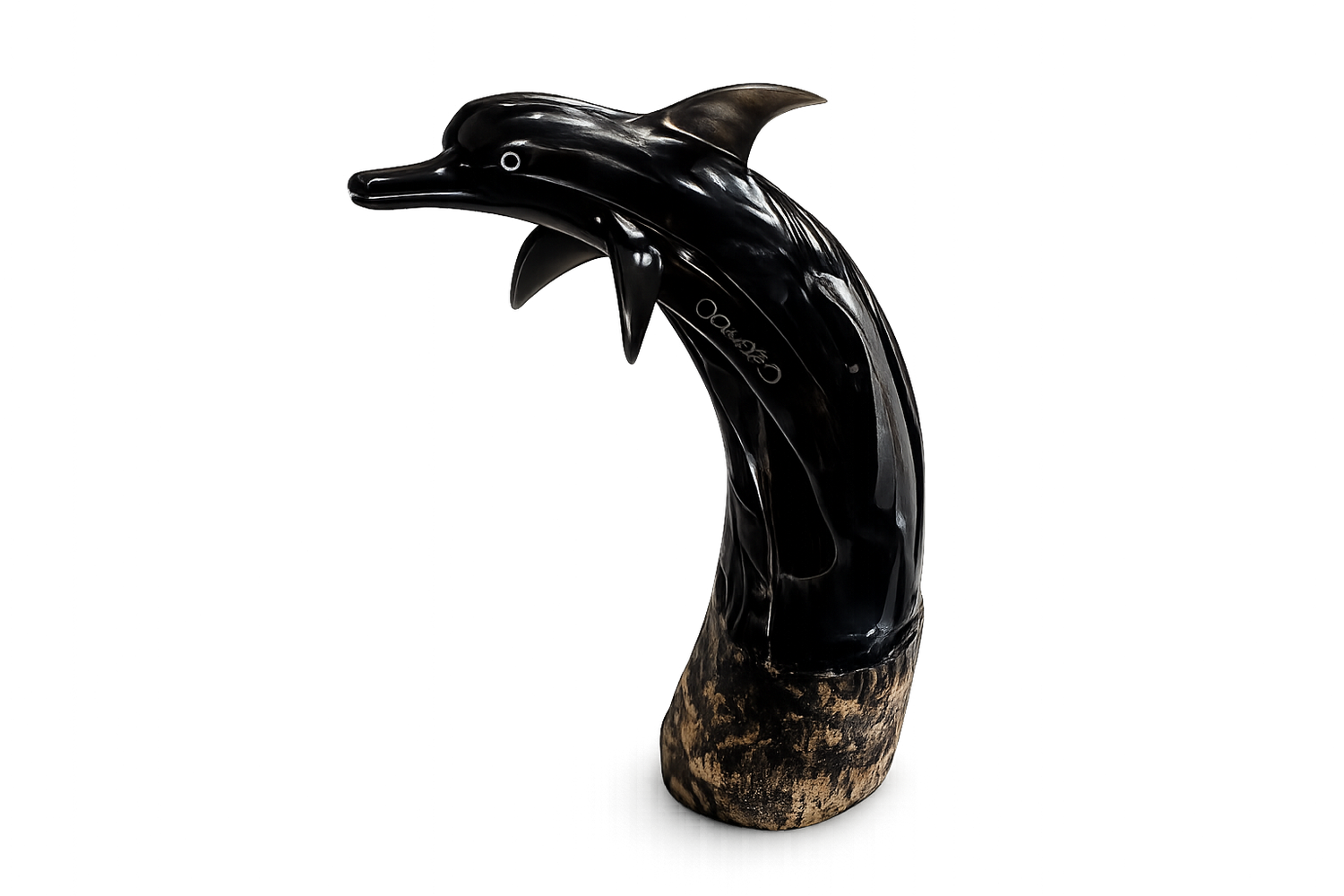 Hand-Carved Black Animal Sculptures