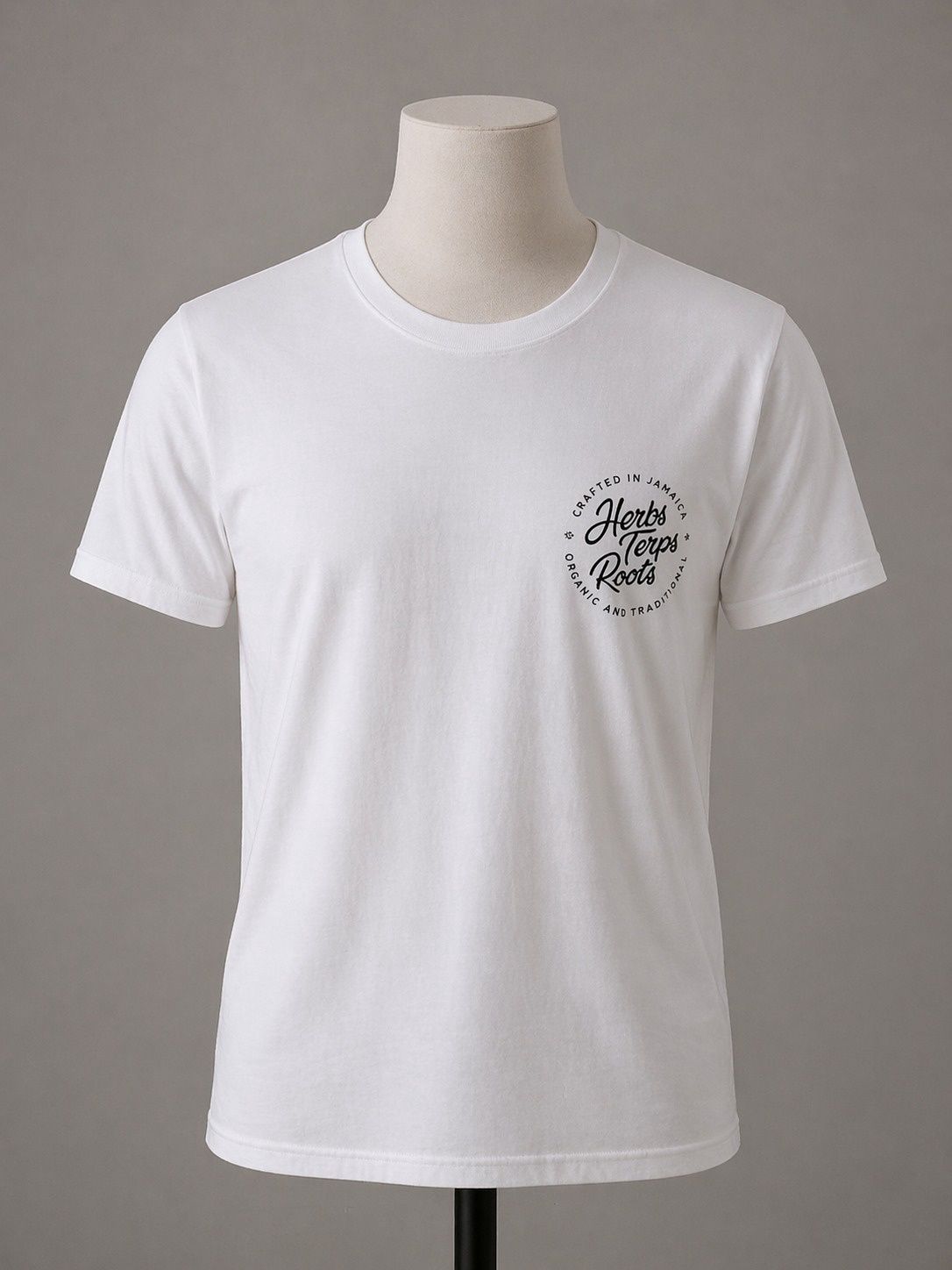 Herbs Terps Roots Classic White Tee – Signature Edition