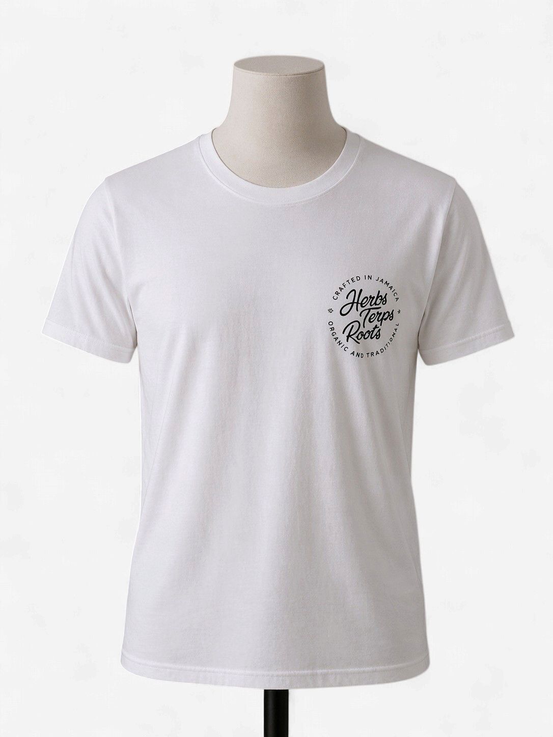 Herbs Terps Roots Classic White Tee – Signature Edition