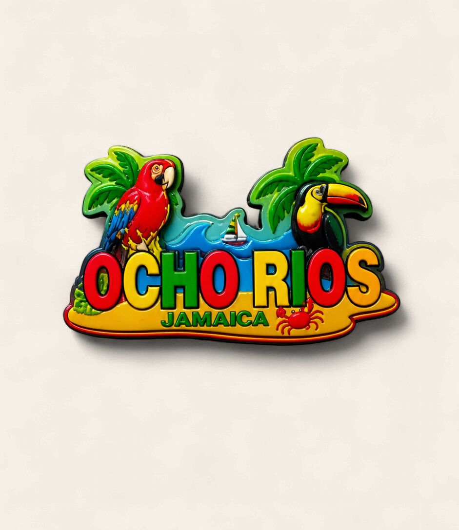 Vibrant Jamaica Souvenir Fridge Magnets