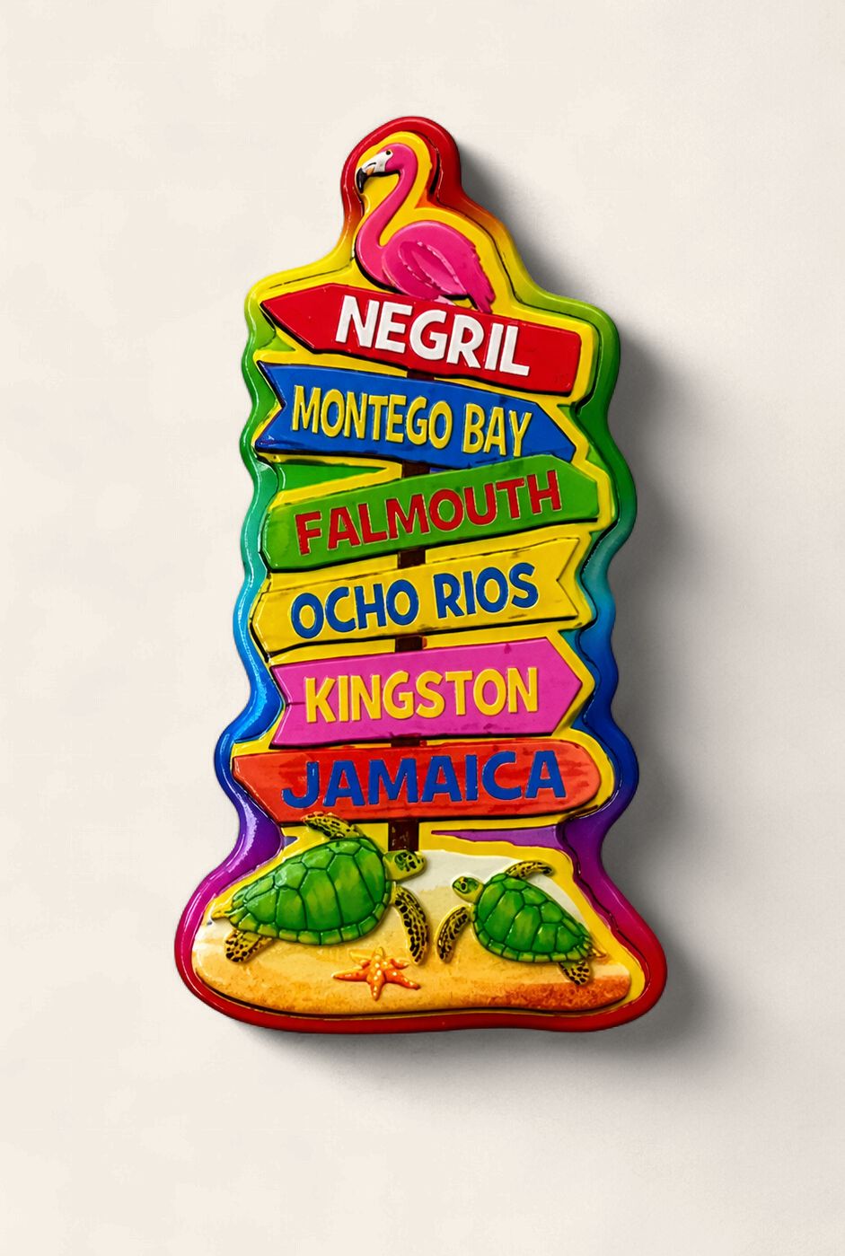 Vibrant Jamaica Souvenir Fridge Magnets