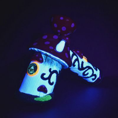 Pulsar Shroom House Bubbler Pipe | 8" | 19mm F