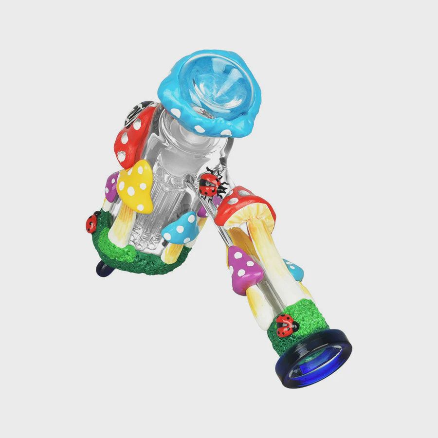 Pulsar Old School Shroom Bubbler Pipe | 8" | 19mm F