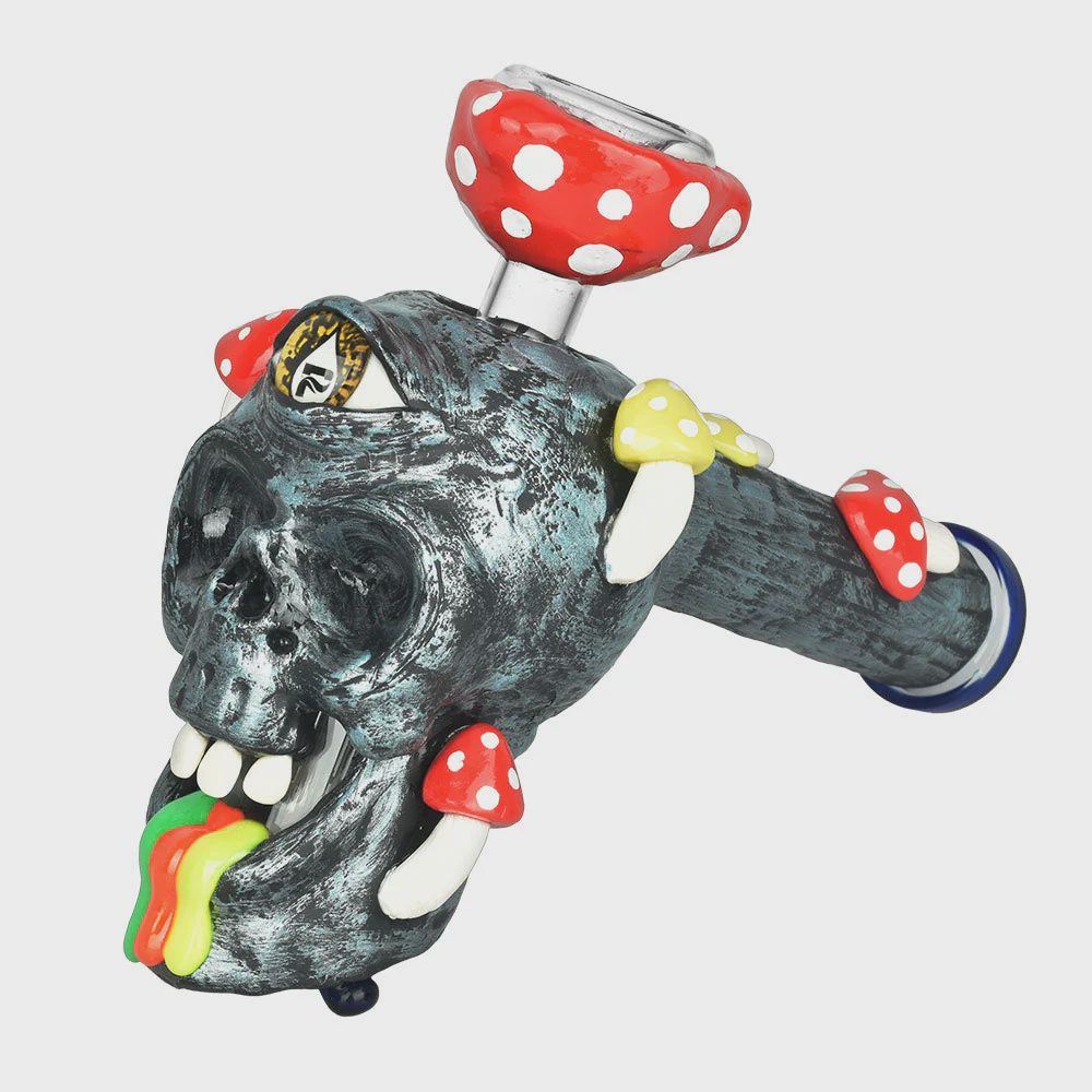 Pulsar Rainbow Puking Skull Bubbler Pipe