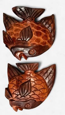 Hand-Carved Wooden Fish