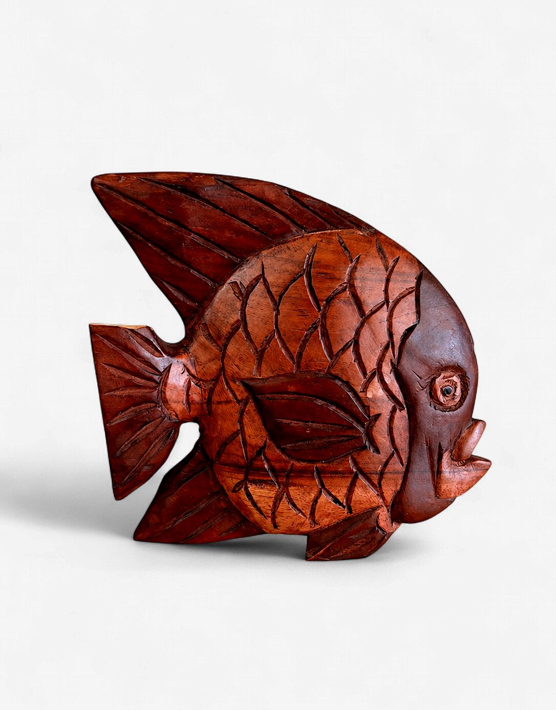Hand-Carved Wooden Fish