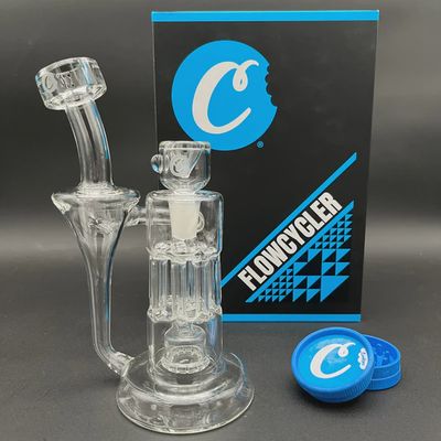 Cookies Flowcycler Glass Water Pipe - 8.5" / 14mm F