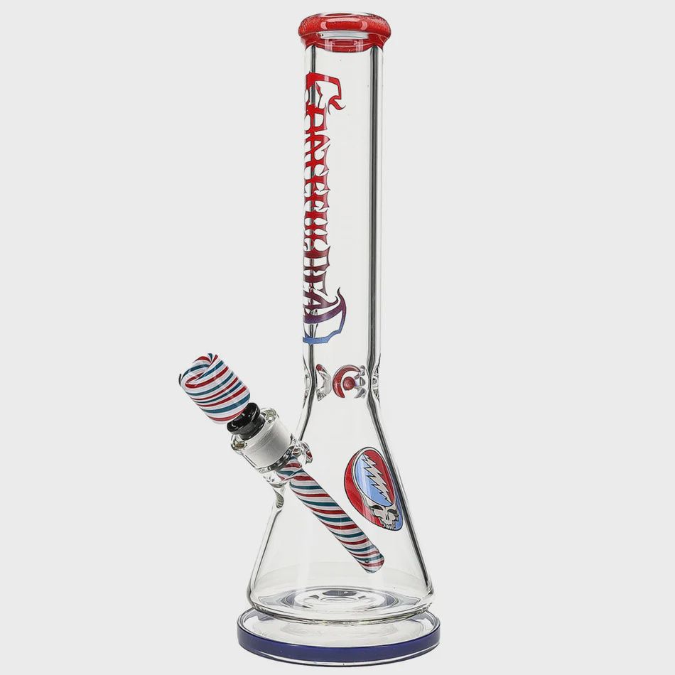 Grateful Dead x Pulsar "Liberty Beaker" Water Pipe - 15.75" / 14mm F