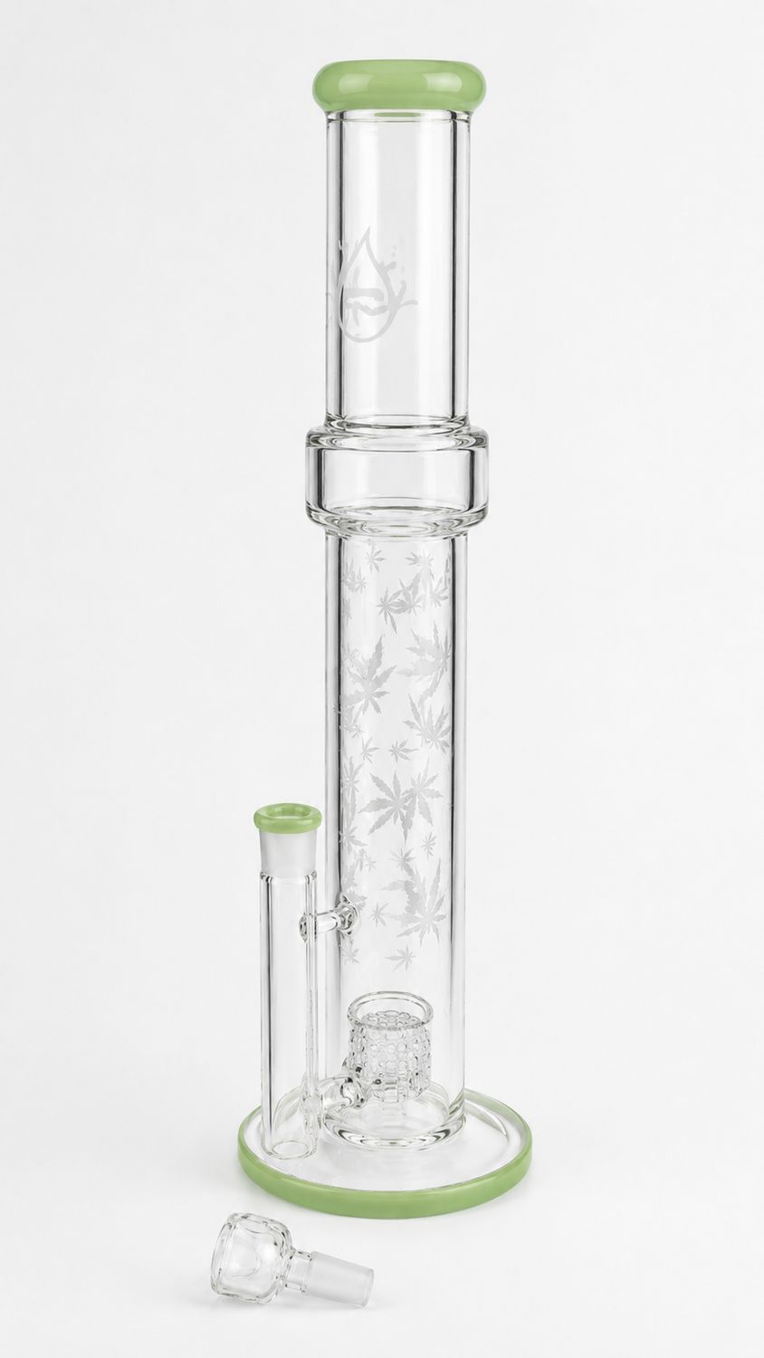 Pulsar Double Wall Perc Tube Water Pipe | 16.75″ | 14mm F