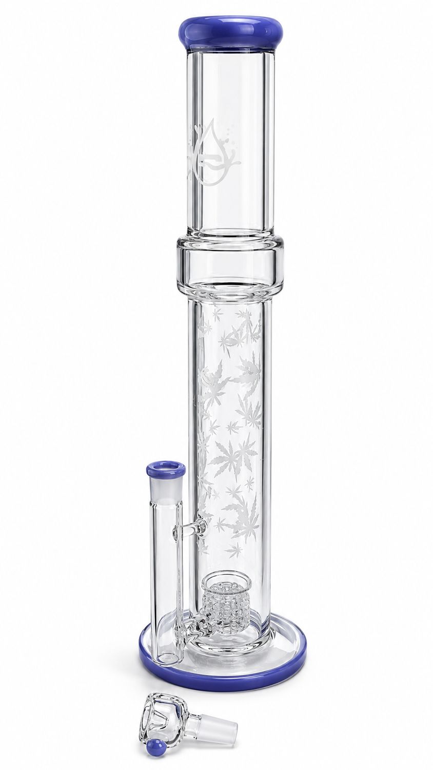 Pulsar Double Wall Perc Tube Water Pipe | 16.75″ | 14mm F
