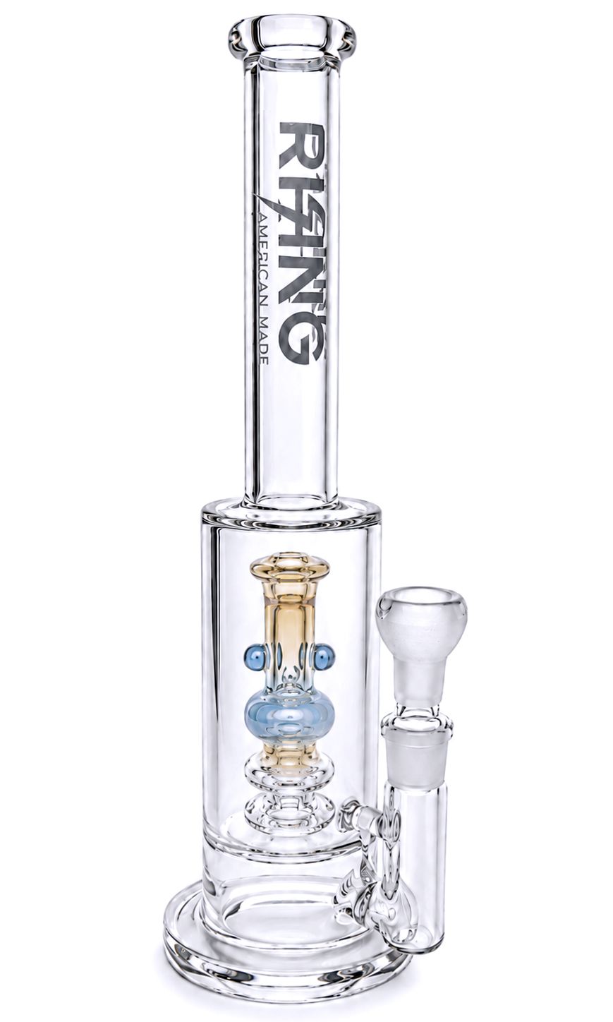 Phoenix Rising Marble Perc Water Pipe - 13.75"/19mm F