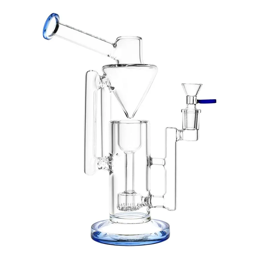 Pulsar Thinker Gravity Recycler Water Pipe | 13" | 14mm F, Color: blue