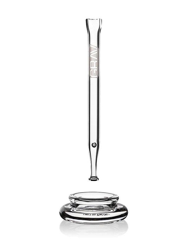 GRAV® Quartz Vape Straw w/ Dab Dish