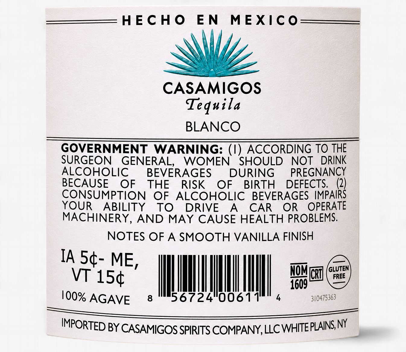 Casamigos Blanco Tequila (750mL)