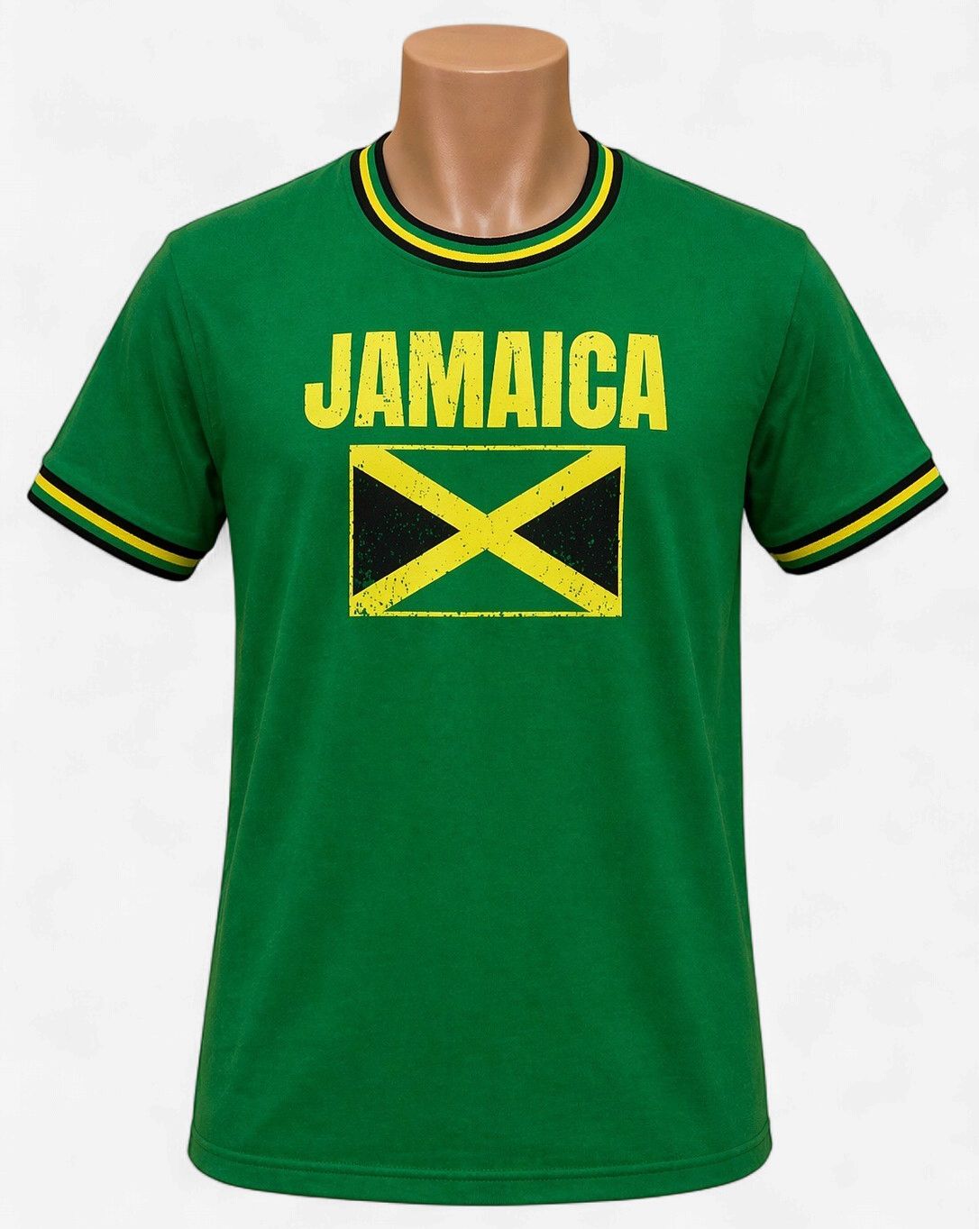 Jamaica Flag Classic Green Unisex T-Shirt