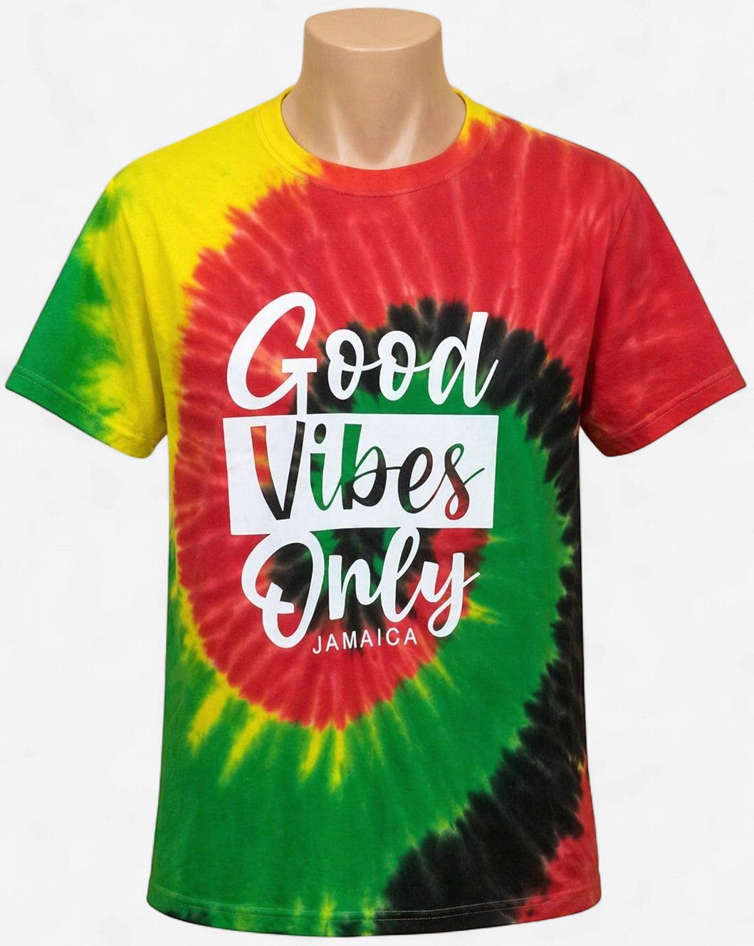 Good Vibes Only Jamaica Tie-Dye Unisex T-Shirt