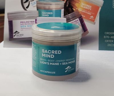 Sacred Mind Sea Moss + Lion's Mane Capsules