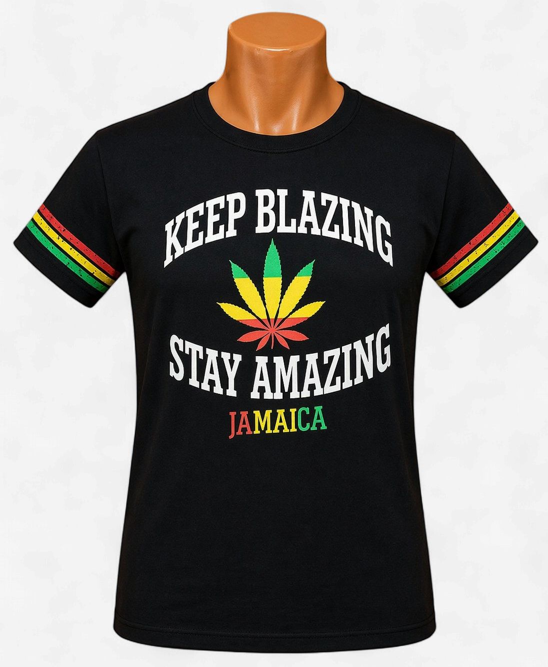 Keep Blazing Stay Amazing Jamaica Men’s Graphic T-Shirt
