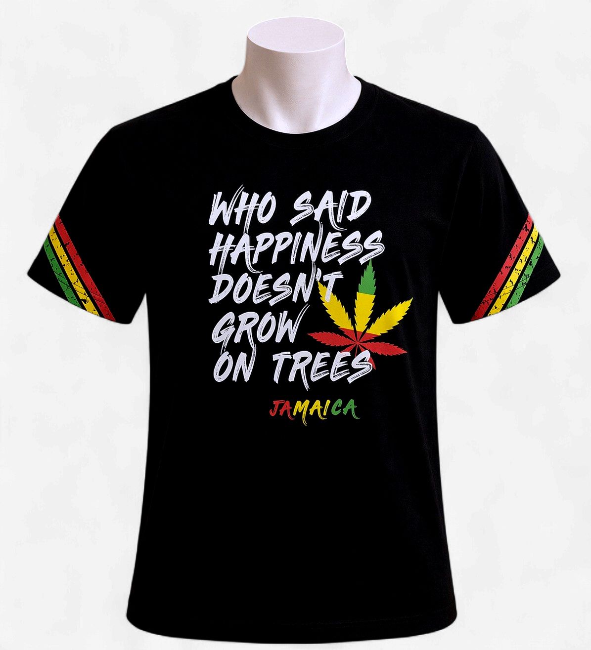 Happiness Grows Jamaica Tee – Rasta Edition