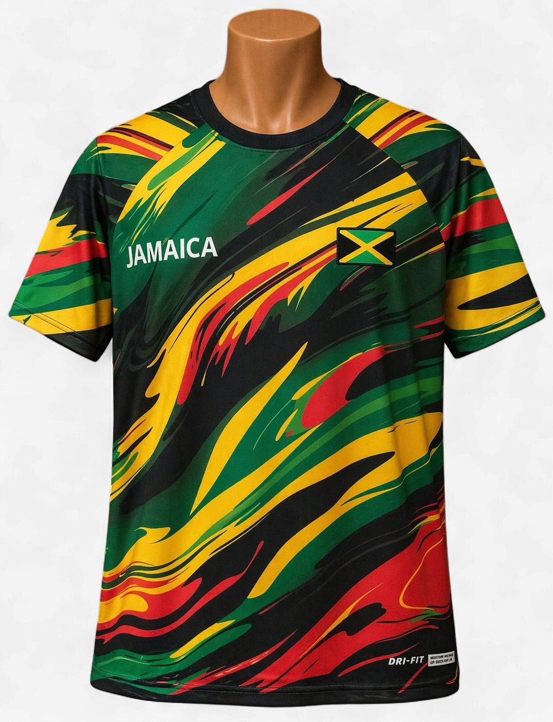 Jamaica Rasta Wave Performance Men’s T-Shirt