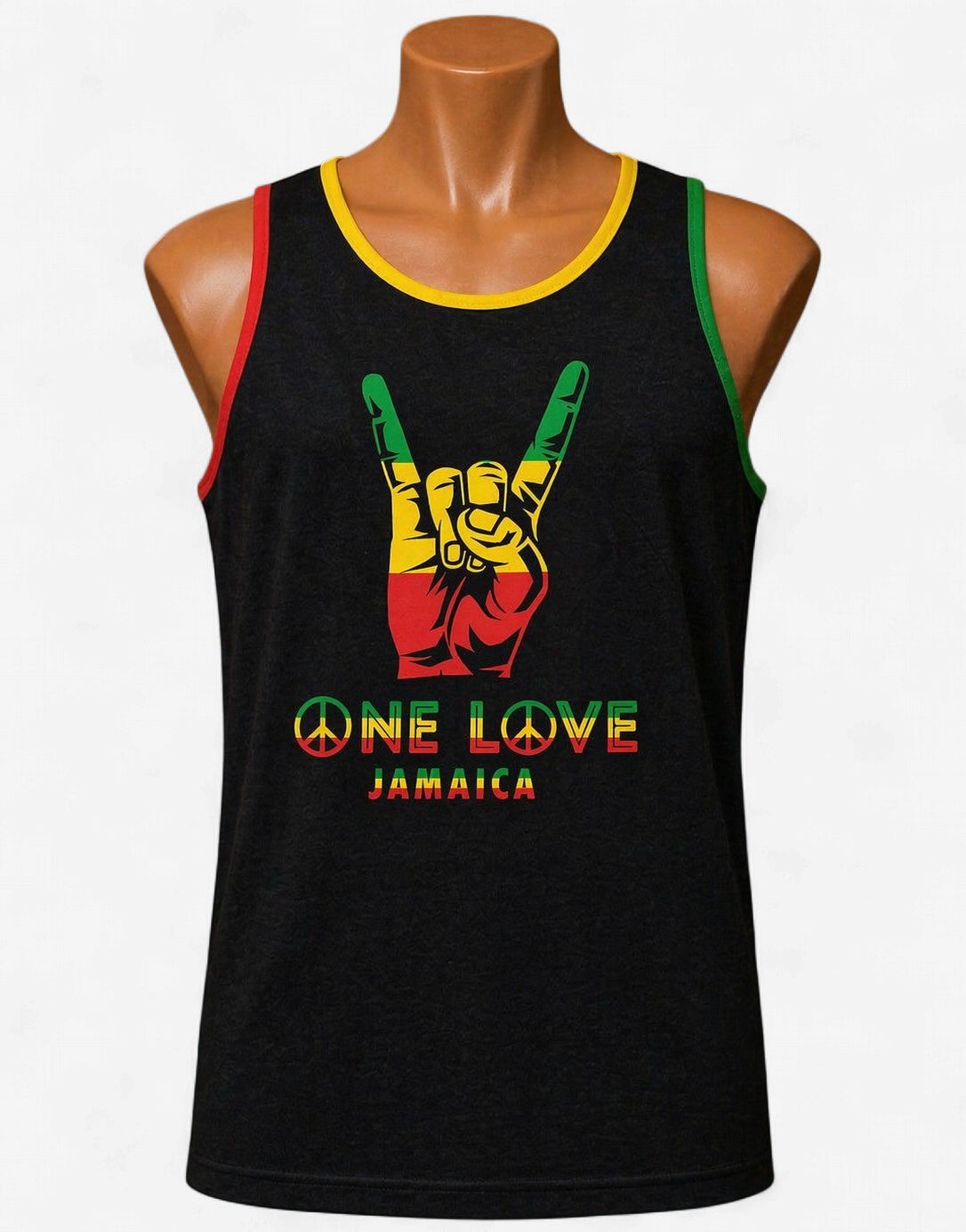 One Love Jamaica Peace Hand Men’s Tank Top