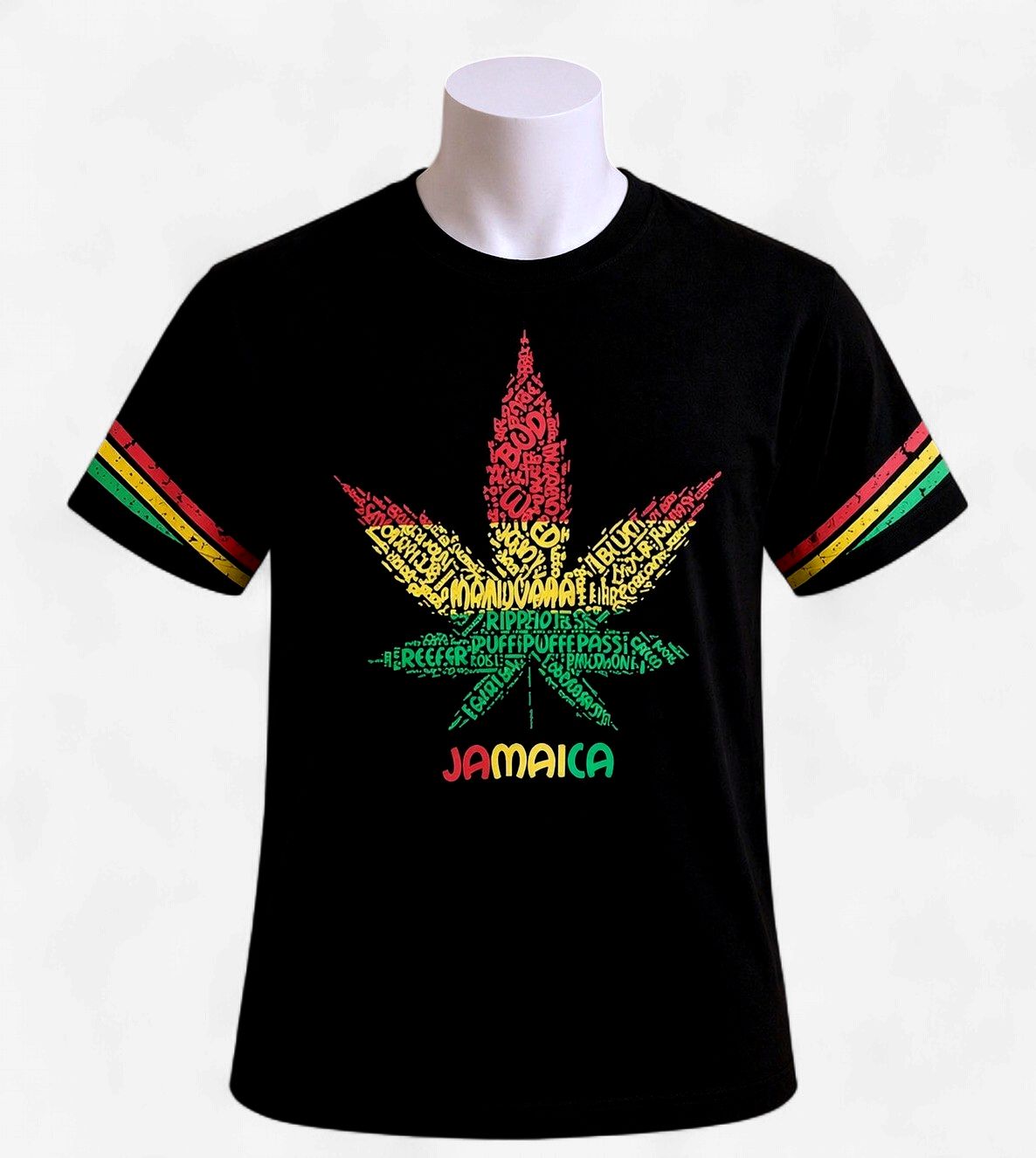 Weed Leaf Jamaica (men's tee)