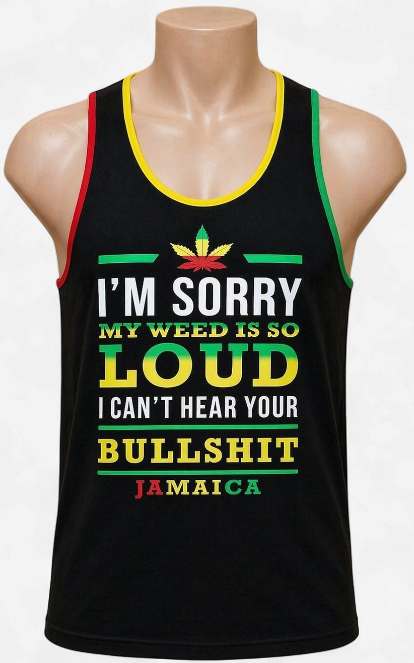 Loud Vibes Jamaica Rasta Tank Top (Men’s Graphic Sleeveless Tee)