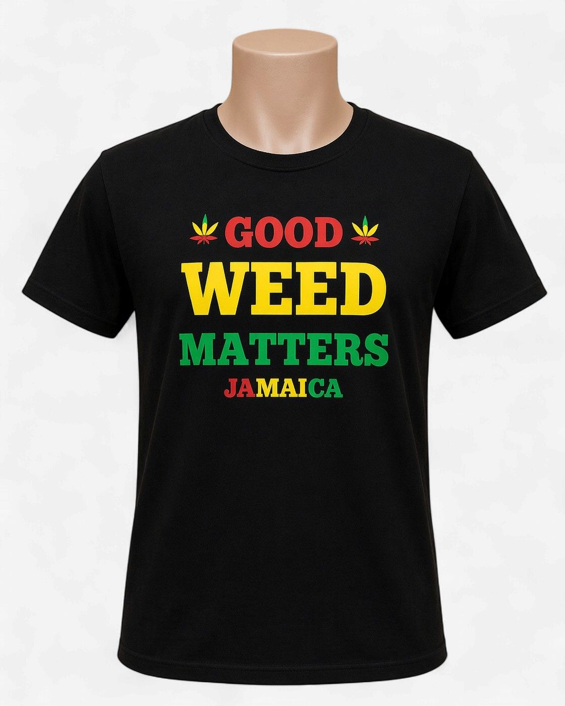 Good Weed Matters Jamaica Rasta Graphic T-Shirt