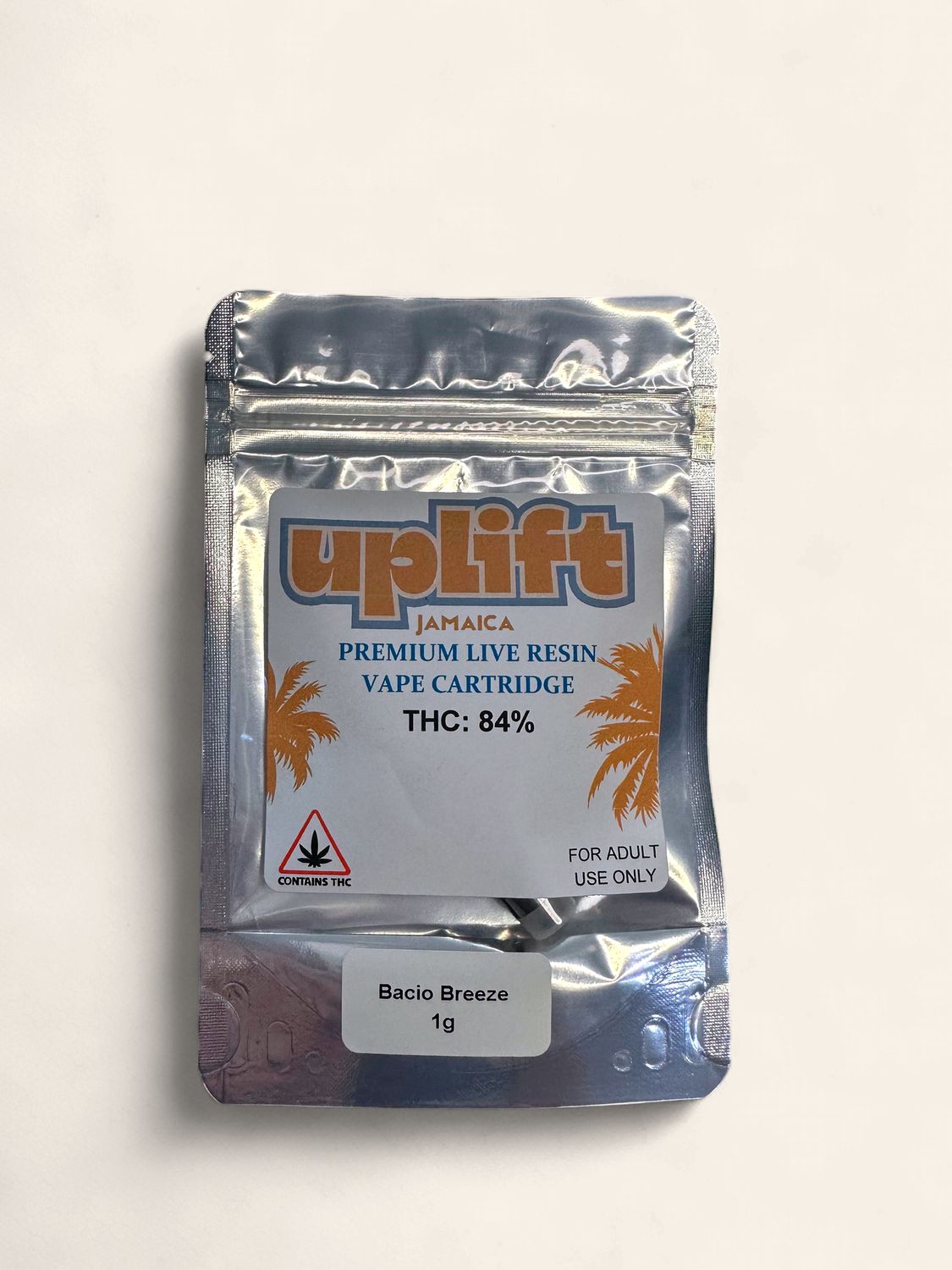 Bacio Breeze 1 gram Live Resin vape cart (Hybrid)