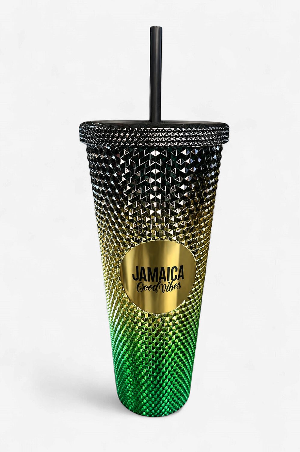 Jamaica One Love Studded Tumblers (24oz)