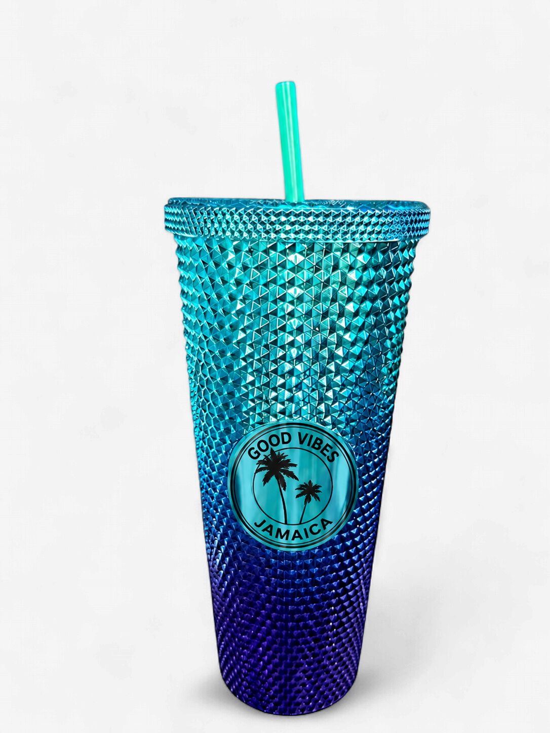 Jamaica One Love Studded Tumblers (24oz)