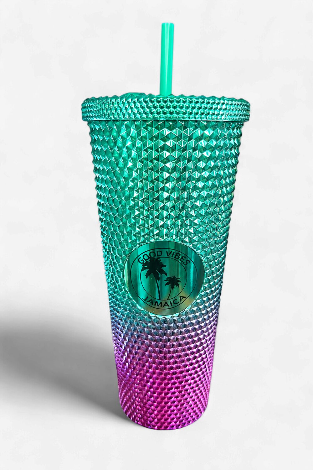 Jamaica One Love Studded Tumblers (24oz)