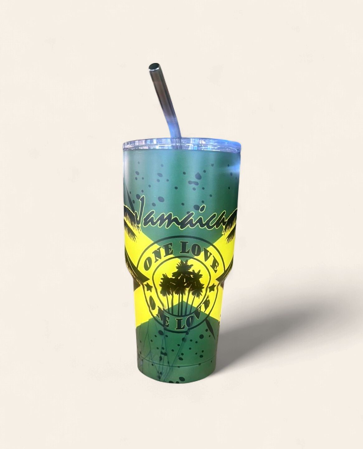 insulated travel mug with straw - 30oz