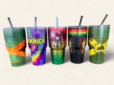 insulated travel mug with straw - 30oz