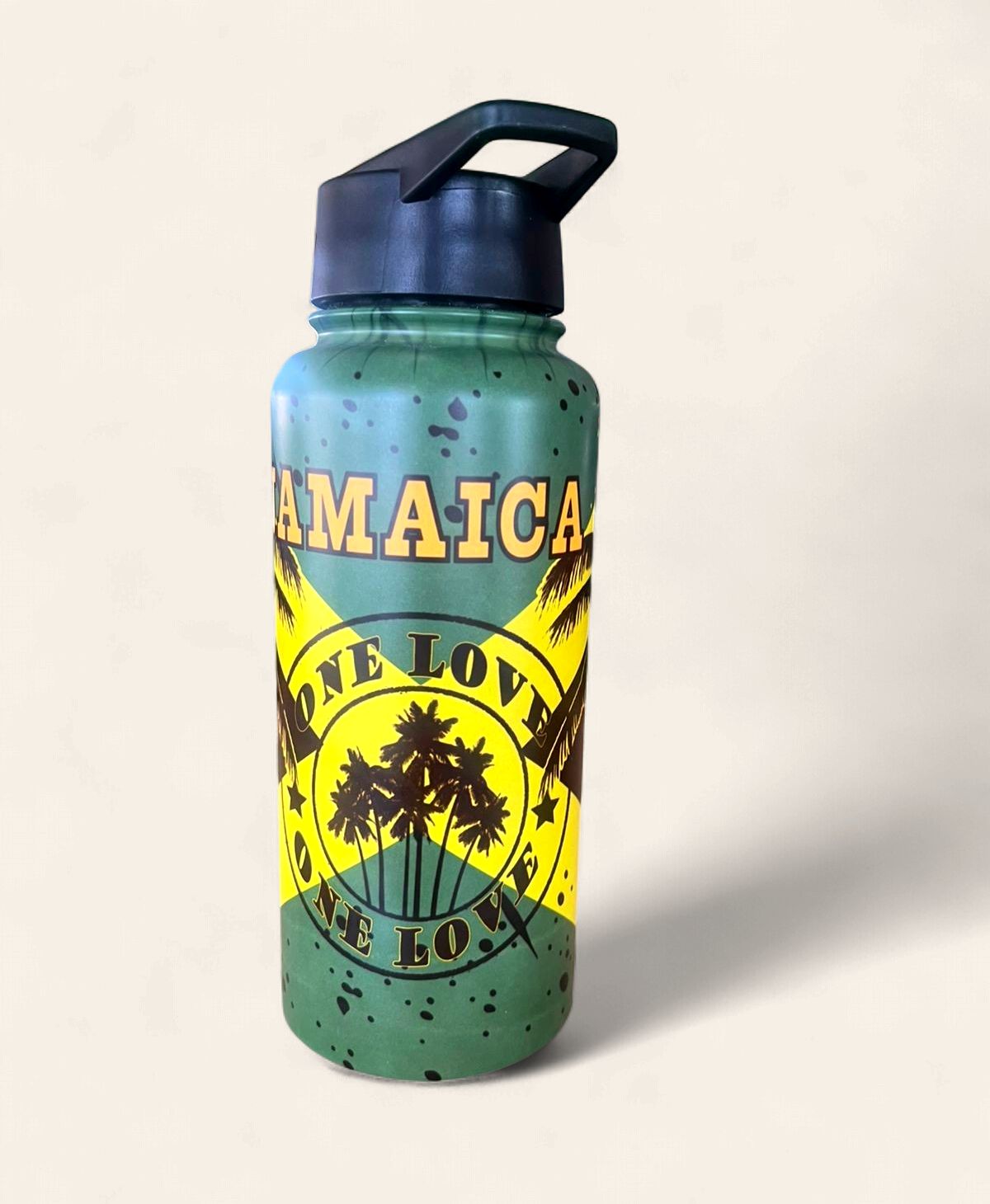 32 oz Stainless Steel Insulated Water Bottle – Flip-Top Lid