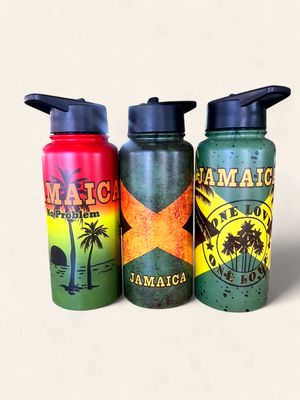 32 oz Stainless Steel Insulated Water Bottle – Flip-Top Lid