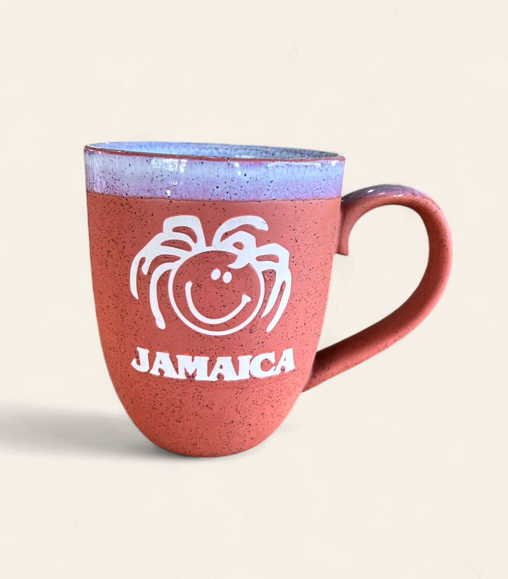 Jamaica Smiley Palm Logo Ceramic Coffee Mug 12 oz