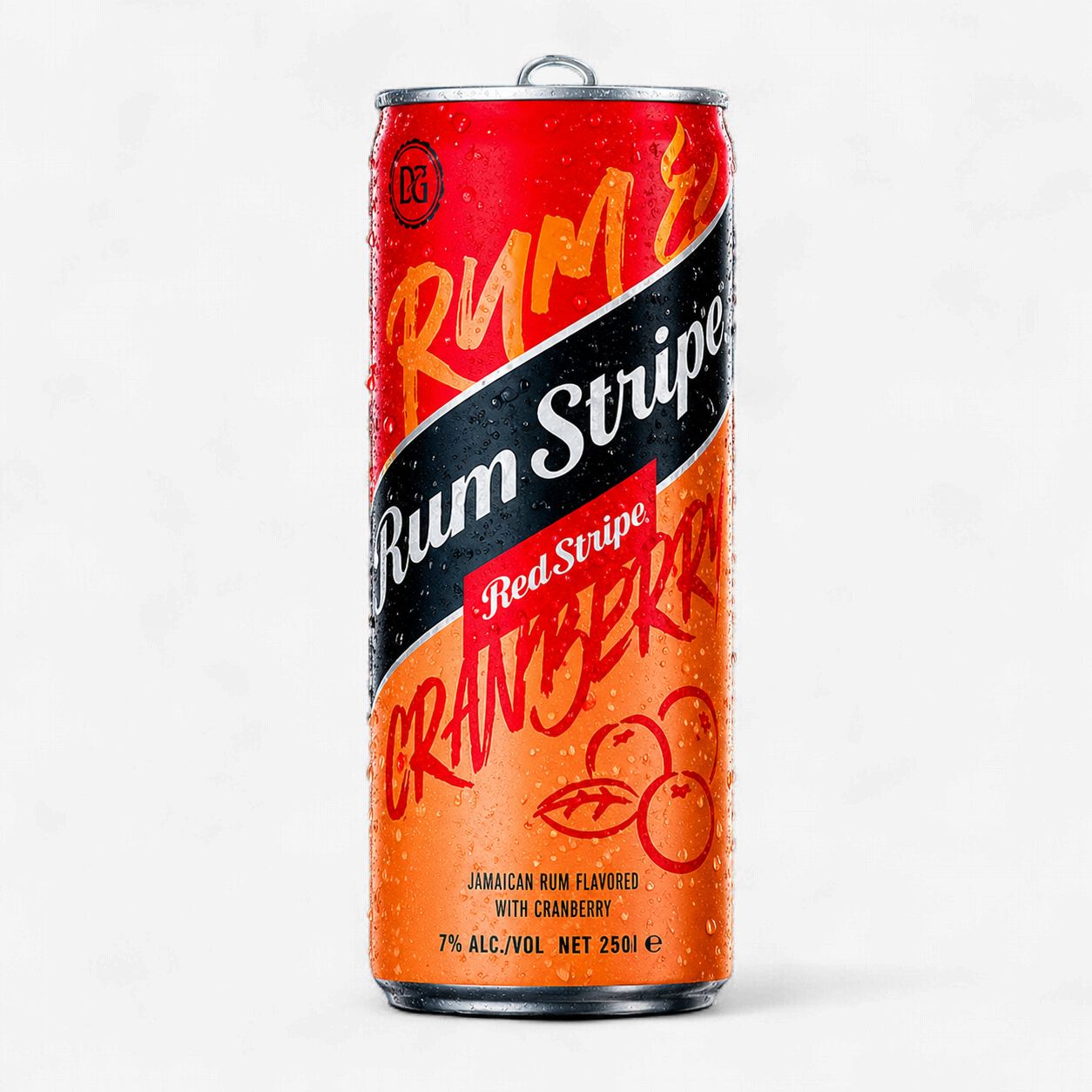 Rum Stripe cranberry