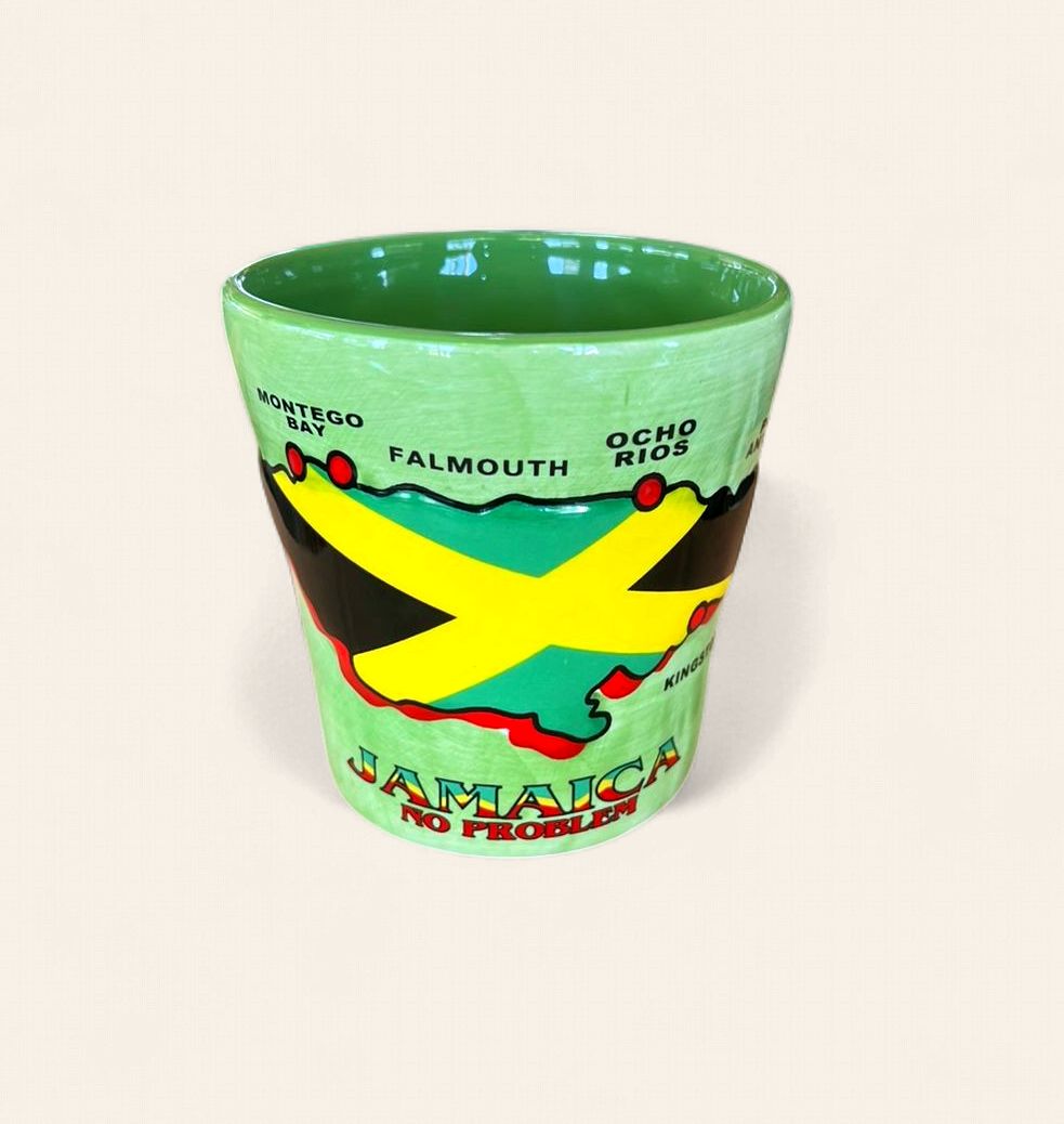Jamaica Map “No Problem” Ceramic Coffee Mug 12 oz