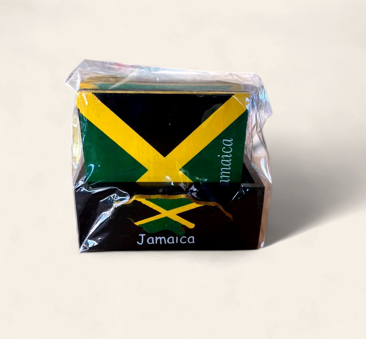 Jamaica Vintage Island Badge Ceramic Drink Coaster