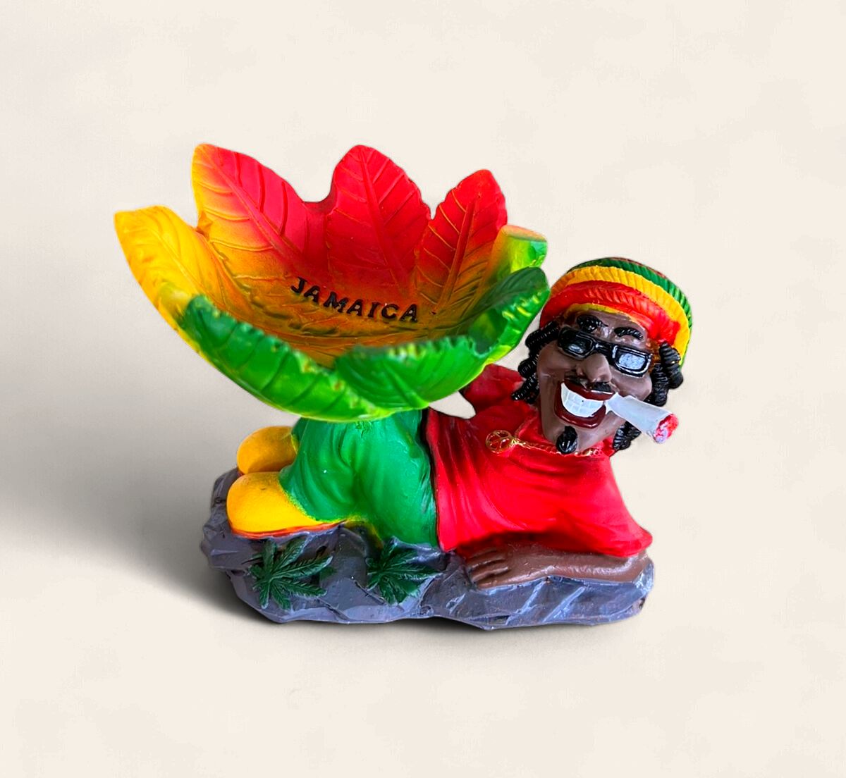 Jamaica Rasta Resin Ashtray &amp; Decorative Figurine