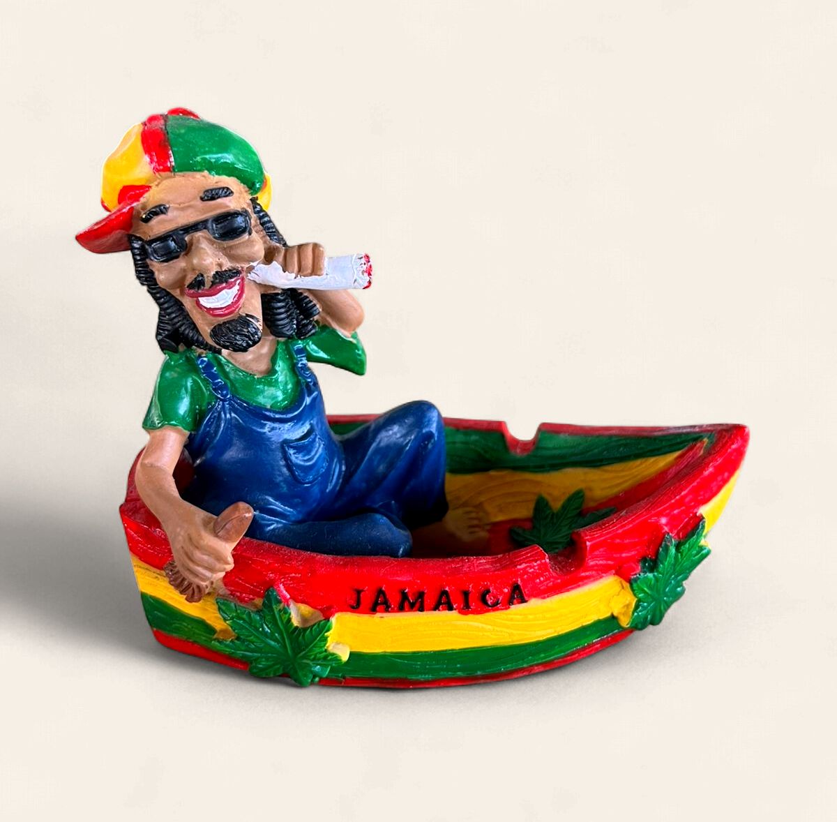 Jamaica Rasta Resin Ashtray &amp; Decorative Figurine