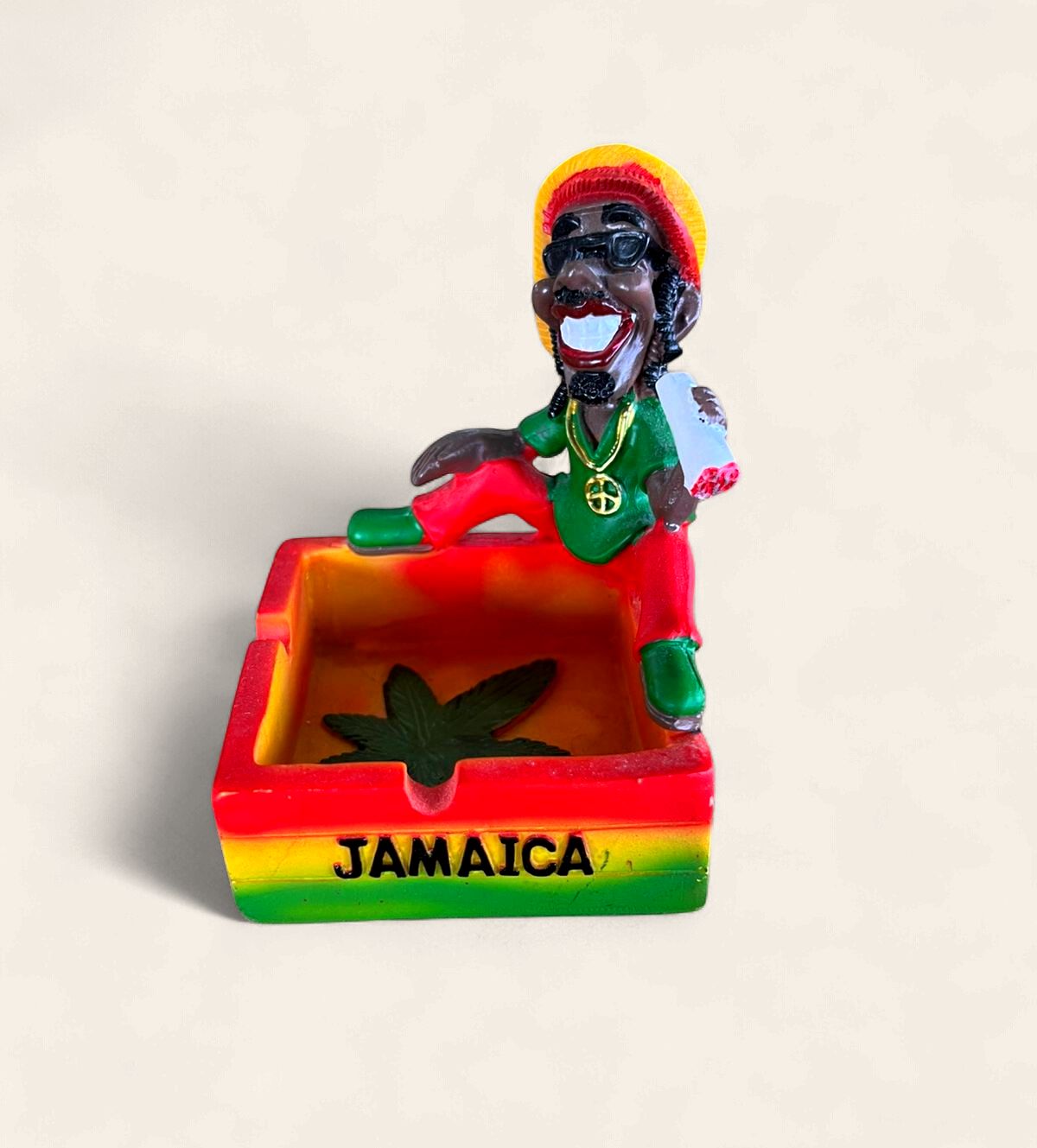 Jamaica Rasta Resin Ashtray &amp; Decorative Figurine