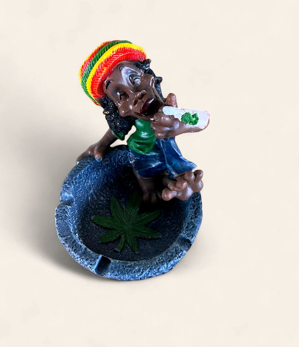 Jamaica Rasta Resin Ashtray &amp; Decorative Figurine
