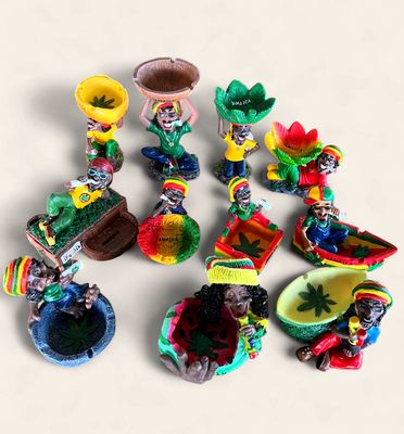 Jamaica Rasta Resin Ashtray &amp; Decorative Figurine